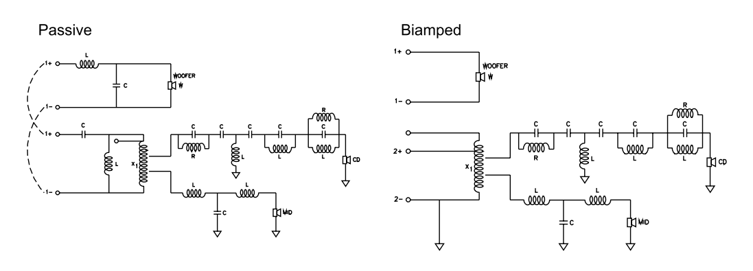 Схема акустической системы LT9403
